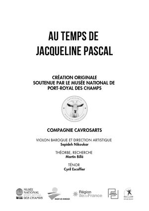 Programme Jacqueline Pascal