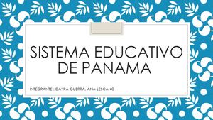 Sistema Educativo De Panama
