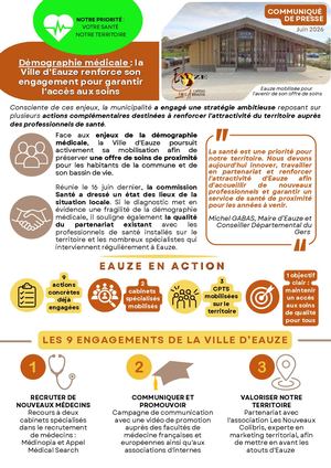 Communiqué De Presse Santé