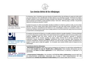 Ciencia De Los Videojuegos