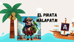 Presentación Aventura De Piratas Ilustrativo Verde Y Crema