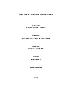 La Importancia De La Salud Mental En Los Estudiantes