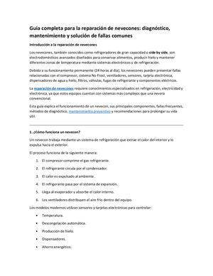Guía Completa Para La Reparación De Nevecones