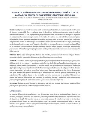 Articulo Juicio Jesus