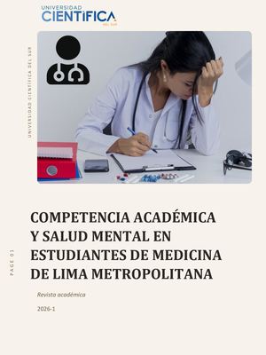 Competencia Academica Y Salud Mental Revista
