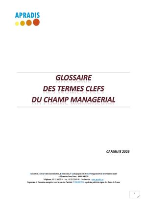 Glossaire Managérial 25-26