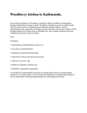 Woodberry Kitchen In Kathmandu