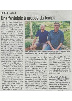 Le Temps Vole La Tribune 13 Juin 2026