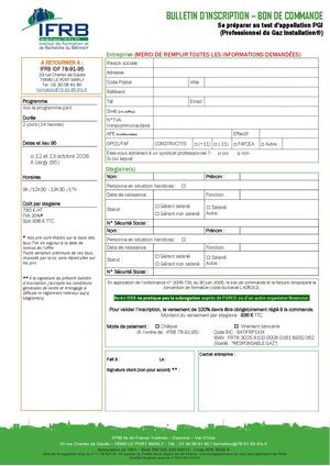 Bulletin D'inscription Se Préparer Au Test D'appellation Pgi