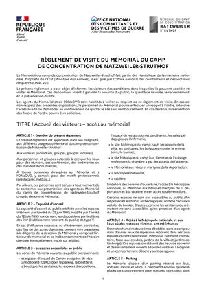 Règlement De Visite 2026 06 30