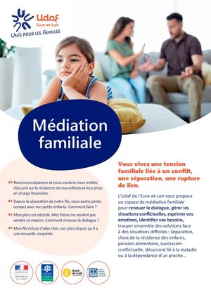Flyer UDAF Médiation Familiale 11 2024