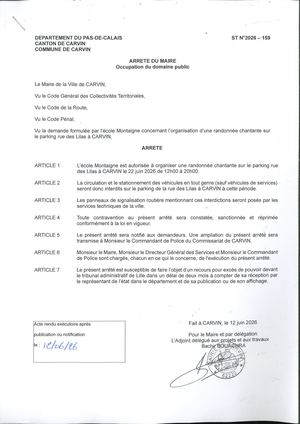 OCCUPATION DU DOMAINE PUBLIC - PARKING RUE DES LILAS - ECOLE MONTAIGNE