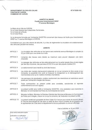 TRAVAUX DE FOUILLE POUR BRANCHEMENT GRDF - 71 AV MONTAIGNE