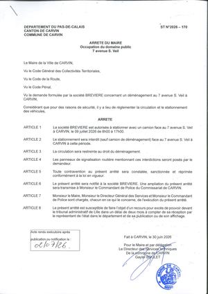 OCCUPATION DU DOMAINE PUBLIC - 7 AV S. VEIL - STE BREVIERE