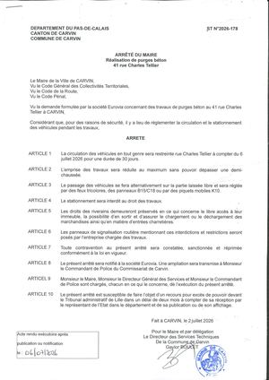 TRAVAUX DE REALISATION DE PURGES BETON - 41 RUE C. TELLIER -ENT EUROVIA