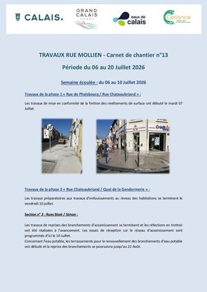 Carnet de chantier n°13