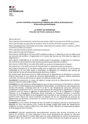 Ap Interdiction Temporaire De L'utilisation Des Artifices De Divertissement Et Des Articles Pyrotechniques 8 Juillet 2026