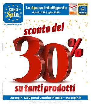 Eurospin Volantino P18 2026 Sconto30 Speciale Ondina Speciale Delizie Dal Sole