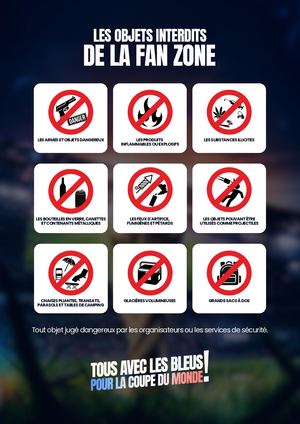 Cdm Aff A3 Objets Interdits Fan Zone