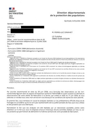 Retour de la DDPP le 08/07/2026