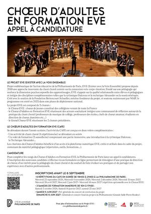 Eve Choeur Adultes