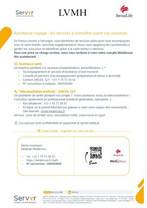 Communication Assistance Vacances D'été Lvmh 2026