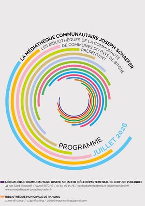 Programme Juillet 2026 / Médiathèque communautaire Joseph Schaefer