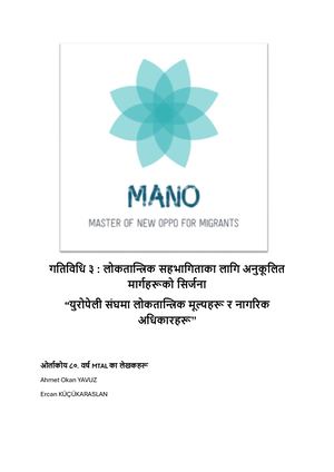 Pathway Democratic Values And Civil Rights Nepalese