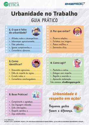 Guia Prático - Urbanidade no Trabalho