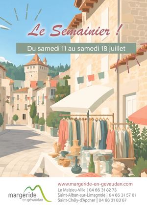 Semainier du 11 au 18 juillet 2026