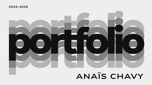 Portfolio Anaïs Chavy