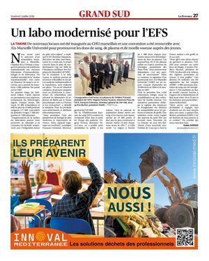 Un Labo Modernisé Pour L’EFS