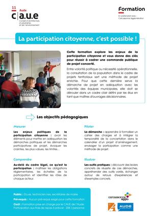Programme Formation Participation Citoyenne