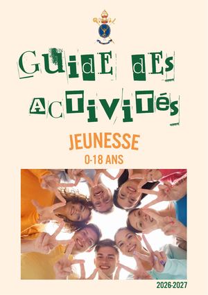 Brochure Activités Jeunesse 2026 2027
