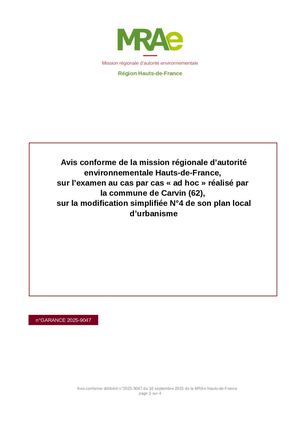 Modification PLU 2026 - Avis des Personnes Publiques