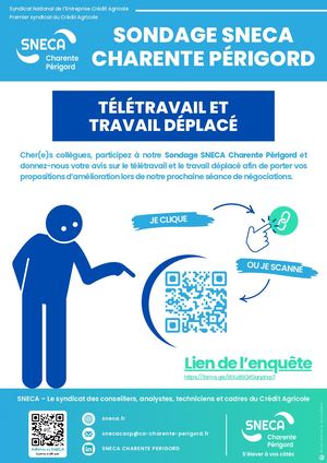 CHARENTE PERIGORD - Tract Sondage TTV TTD