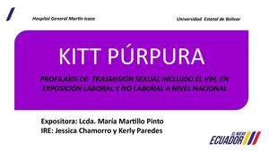 Presentacion De Kit Purpura Exposición Laboral Y No Laboral