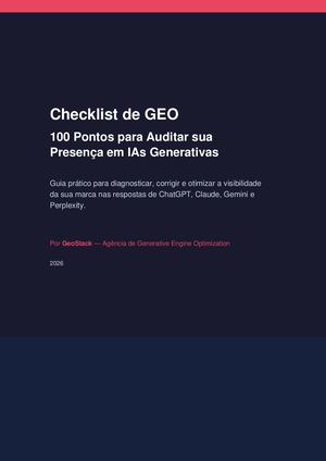 Checklist Geo 100 Pontos
