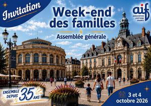 Invitation Week-end des Familles & Assemblée Générale 2026