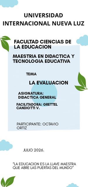 Revista Digital Evaluacion (O O )