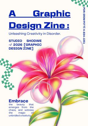 y Floral Retro Modern Graphic Design Zine