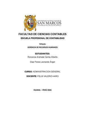 Informe Gerencia RRHH
