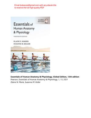 Essentials of Human Anatomy & Physiology, Global 13th Edition Marieb, Keller pdf