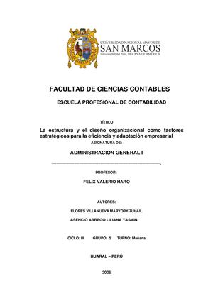 Estructura Y Diseño Organizacional
