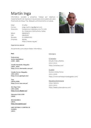 Cv Martin Inga