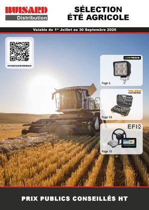 Buisard Agri éTé Tarif2026