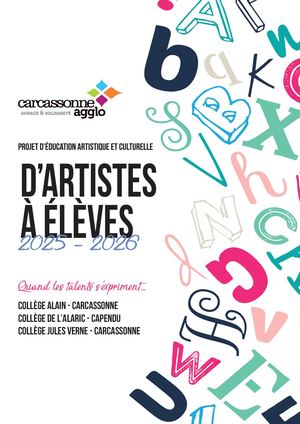 Livret D'artistes à éleves 2025-2026