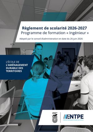 Règlement de scolarité cycle ingénieur 2026-2027