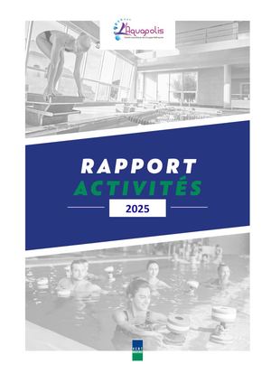 Rapport d'Activités 2025 L'Aquapolis