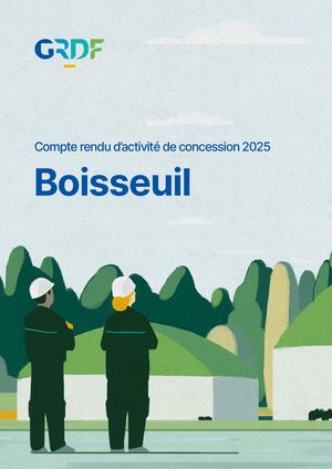 Compte-rendu d'activité de concession 2025 - Boisseuil - GRDF